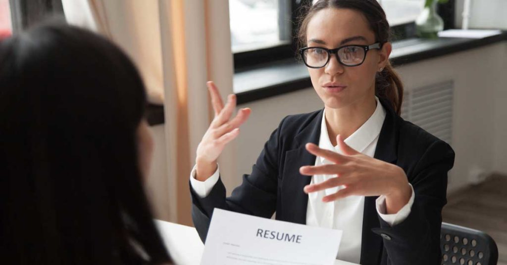 Female Executive Being Interviewed by HR; Business photo created by yanalya - www.freepik.com